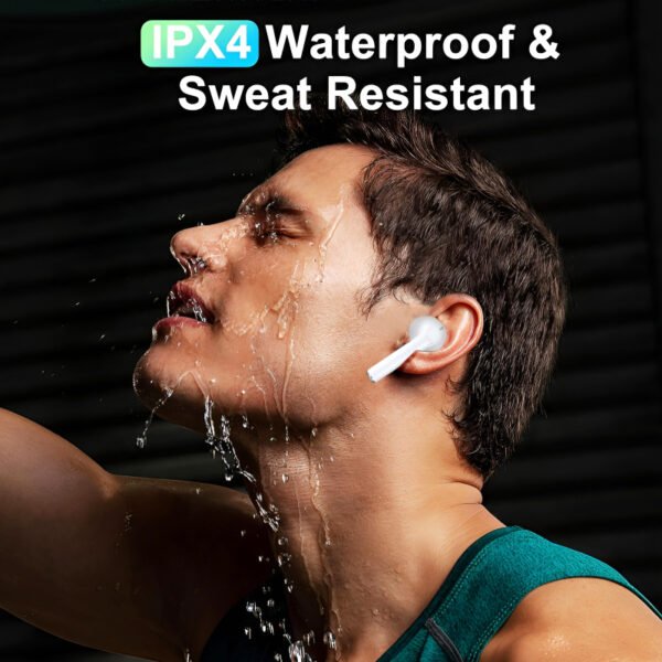 THREE PEACHES TWS Q Five Bluetooth 5.3 Noise-Cancelling, IPX4 Waterproof Elegant Design Earbuds - Image 5