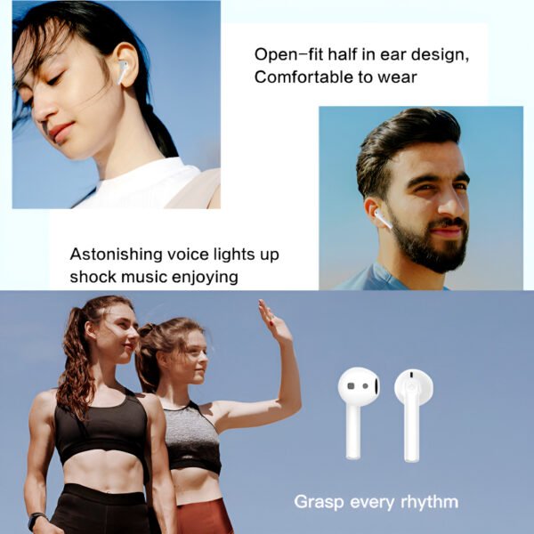 THREE PEACHES TWS Q Five Bluetooth 5.3 Noise-Cancelling, IPX4 Waterproof Elegant Design Earbuds - Image 11