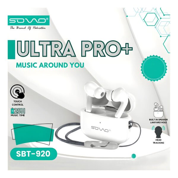 SOVO SBT-920 Ultra Pro+ True Wireless Superior Sound – AirPods - Image 5