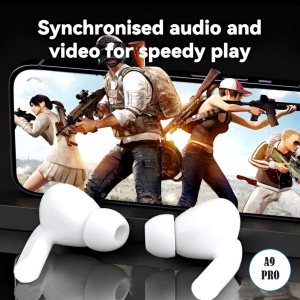 A9 Pro High Quality Sound, ENC Noise Reduction Wireless AirPods With Smart Touch Screen Control - Image 8