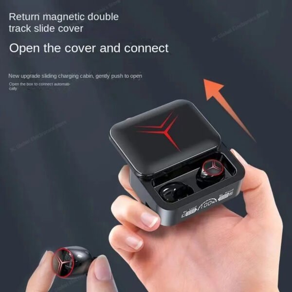 M88 V5.3 Dual Mode Zero Delay LED Display Wireless Earbuds With Power Bank Option - Image 8