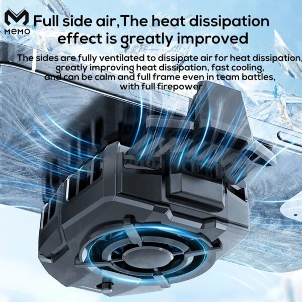 Memo Super Cool DLA7 Two-Gear Adjustment Gaming Phone Cooler With RGB - Image 2