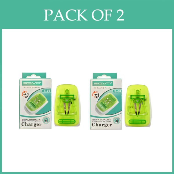 Pack Of 2 SOVO S-08 Universal Battery Charger With LED Light - Image 8