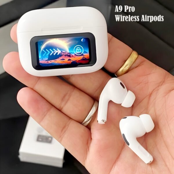 A9 Pro High Quality Sound, ENC Noise Reduction Wireless AirPods With Smart Touch Screen Control - Image 15