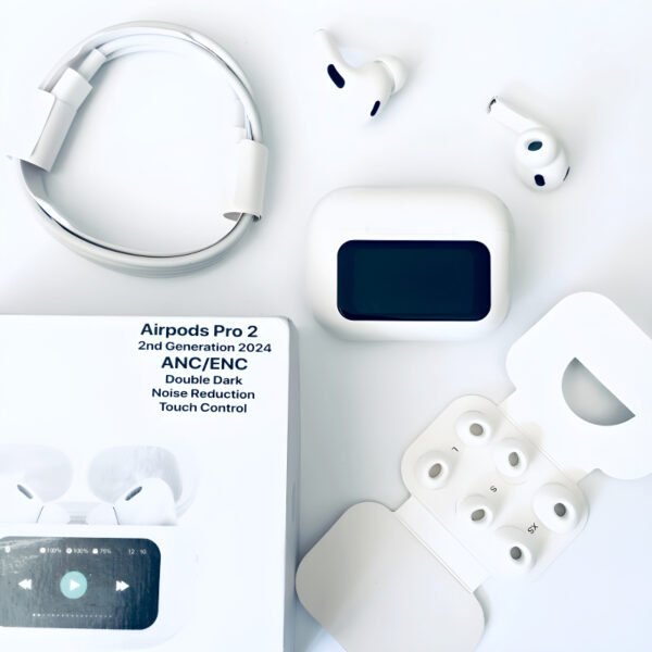 A9 Pro High Quality Sound, ENC Noise Reduction Wireless AirPods With Smart Touch Screen Control - Image 2