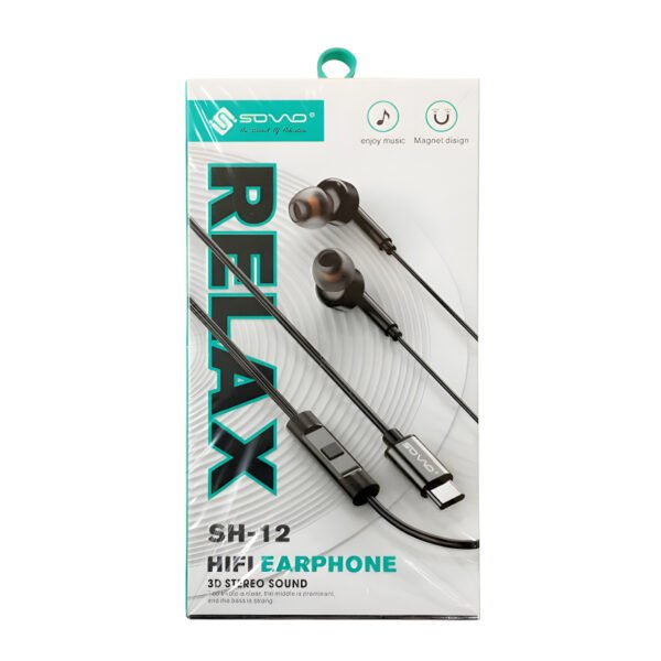 SOVO SH-12 RELAX (Type-C) 3D Stereo Sound Handsfree - Image 4