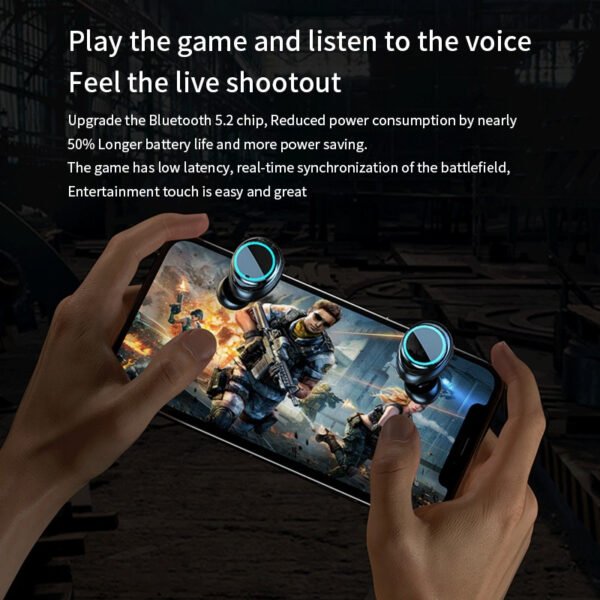 M25 Wireless 5.3 Gaming Earbuds With Built-In Dual Modes Gaming And Music - Image 8