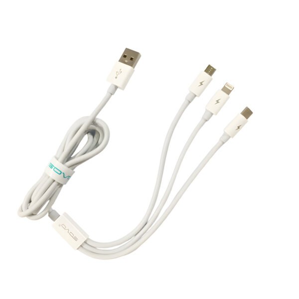 SOVO SC-301 High Quality 3.4A Fast Charge 3-In-1 USB Cable - Image 9