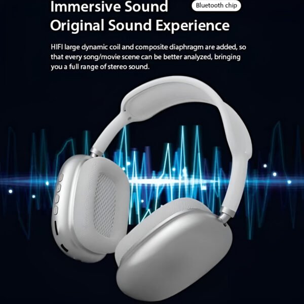 P9 Bluetooth Wireless Noise-Cancelling Stereo Headphones with Mic for Sports & Gaming - Image 3