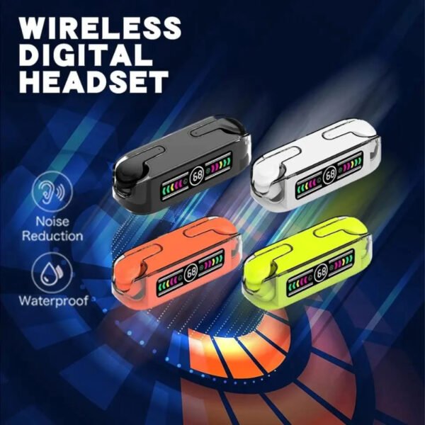 M12 Max TWS Bluetooth V5.3 LED Display Earbuds With Super Large Battery Capacity - Image 4