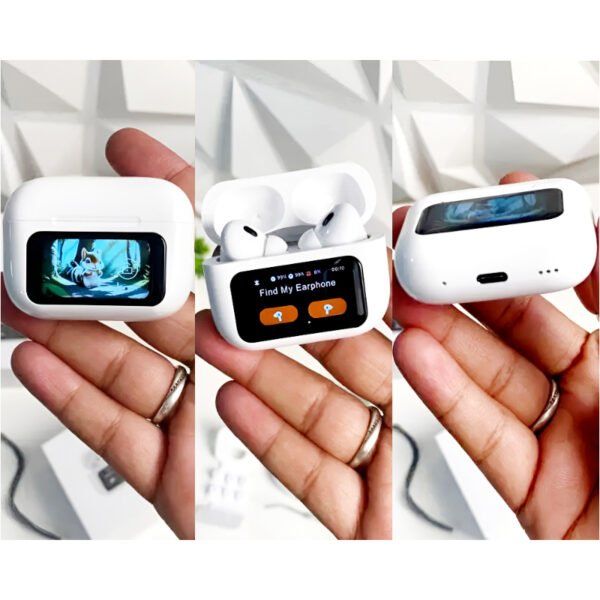 A9 Pro High Quality Sound, ENC Noise Reduction Wireless AirPods With Smart Touch Screen Control - Image 4