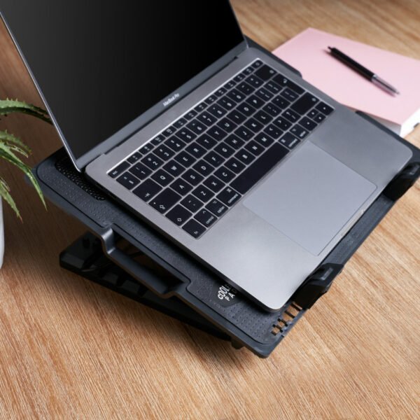 Slim And Portable USB Powered Laptop Cooling Pad With Adjustable Height, Ergonomic Design, And Advanced Airflow Technology - Image 3