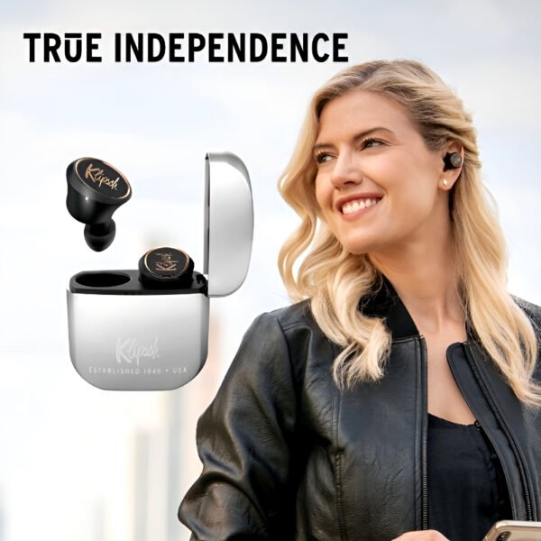 Klipsch T5 True Wireless Earbuds – Premium Sound, Long Battery Life, and Sleek Charging Case - Image 8