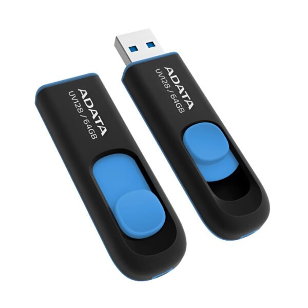 ADATA UV128 USB 3.2 Flash Drive – Sleek, Slide-Out Design | Available in 32GB, 64GB, and 128GB - Image 2