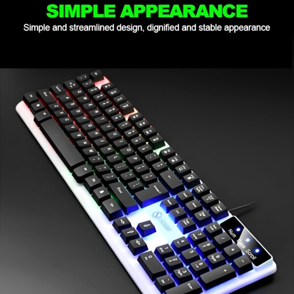 TX35 Limeide RGB Suspension Backlit Lightweight Luminous Wired Gaming Keyboard - Image 6
