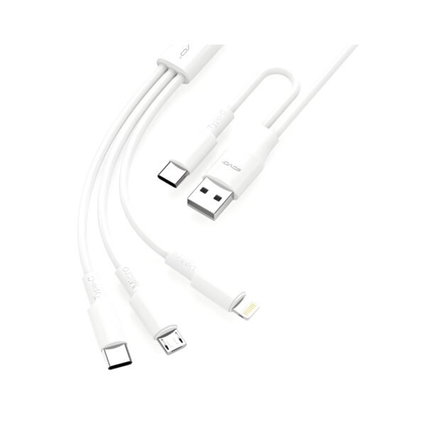SOVO SC-501 Soft Silicone 45W Quick Charge 3-In-2 PD Cable - Image 5