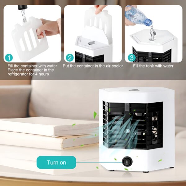 Ultra-Pro Arctic Cool Mini Portable Lightweight USB Air Cooler With 2x Cooling Power - Image 5