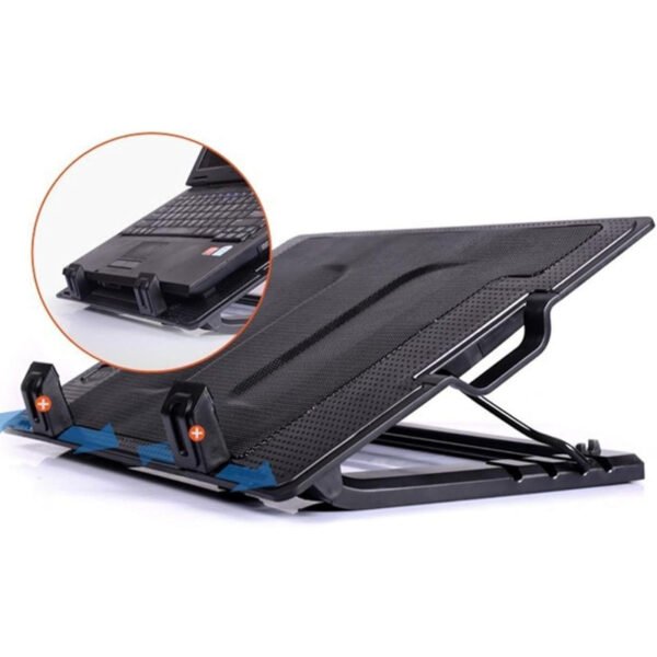 Slim And Portable USB Powered Laptop Cooling Pad With Adjustable Height, Ergonomic Design, And Advanced Airflow Technology - Image 9