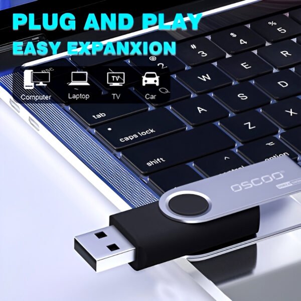 OSCOO 008U Classic Swivel USB 3.0 Flash Drive – 100% Original, 32GB/64GB/128GB High-Speed Pen Drive - Image 5