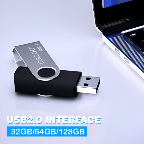OSCOO 008U Classic Swivel USB 3.0 Flash Drive – 100% Original, 32GB/64GB/128GB High-Speed Pen Drive - Image 6