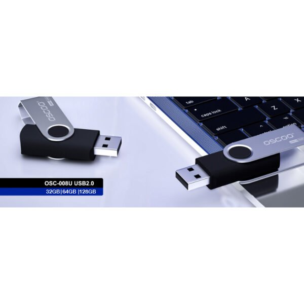 OSCOO 008U Classic Swivel USB 3.0 Flash Drive – 100% Original, 32GB/64GB/128GB High-Speed Pen Drive - Image 8