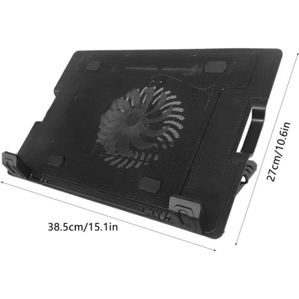 Slim And Portable USB Powered Laptop Cooling Pad With Adjustable Height, Ergonomic Design, And Advanced Airflow Technology - Image 10