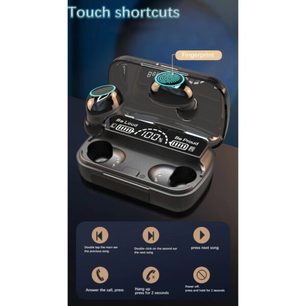 M30 TWS Bluetooth 5.2 Smart Touch Control Wireless Earbuds - Image 3
