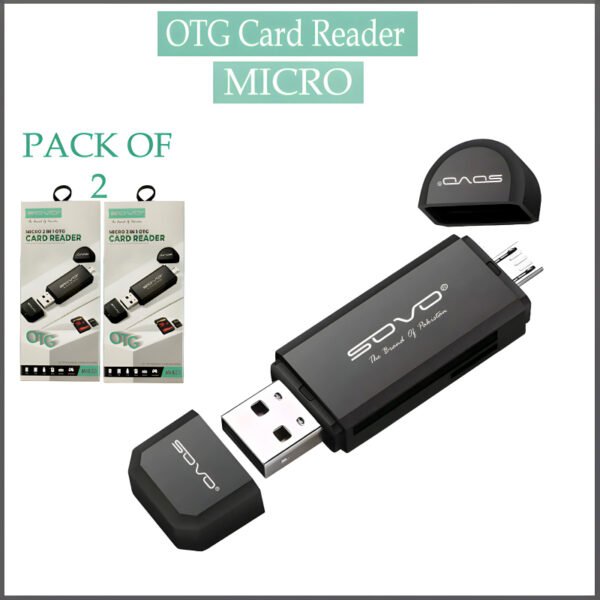 Pack Of 2 SOVO 2 In 1 OTG Card Reader MICRO And TYPE C - Image 6