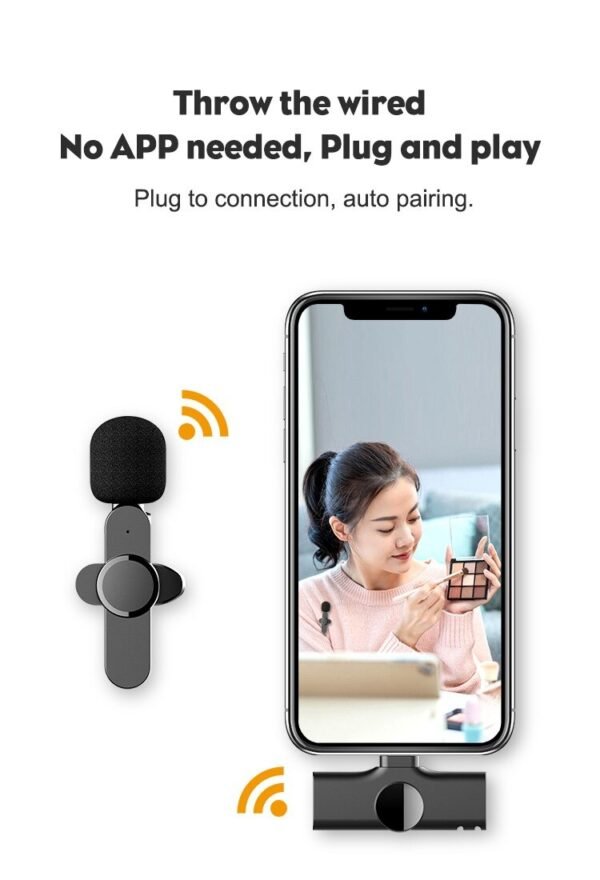 2.4G Lavalier Wireless Portable Microphone For Type C & iphone - Image 2
