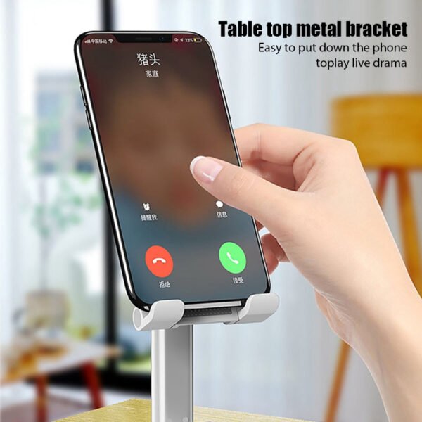 Pack Of 2 Portable Desktop Folding Lifting Bracket Mobile Phone Stand Desk Mounts For Phones - Image 2