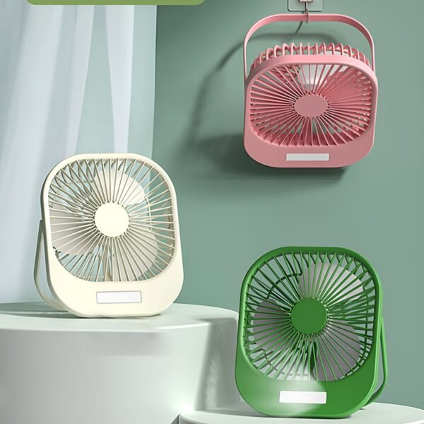 Wireless Portable Mini Brushless Fan with Super Large Wind Power, 3-Speed Setting, and LED Torch Light - Image 11