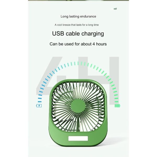 Wireless Portable Mini Brushless Fan with Super Large Wind Power, 3-Speed Setting, and LED Torch Light - Image 10