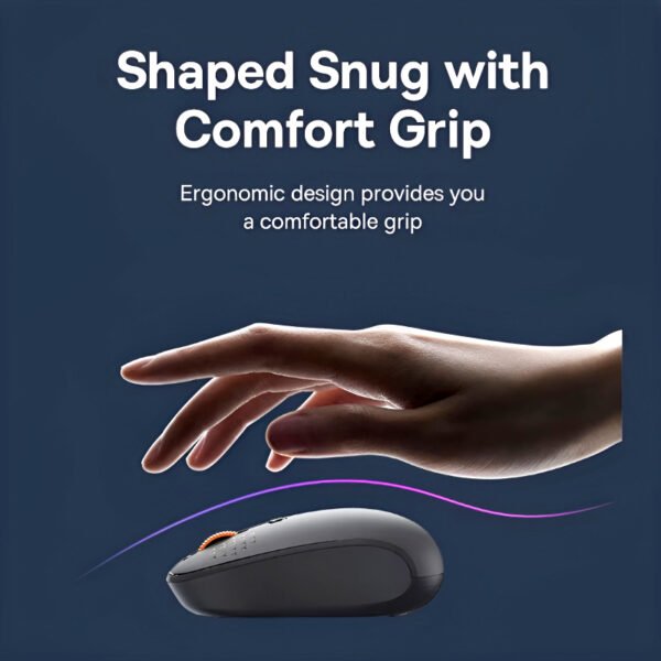 Baseus F01A Compact Silent Click Comfortable Design Wireless Mouse with Adjustable DPI - Image 11