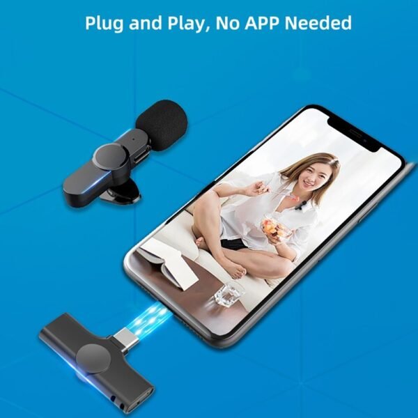 2.4G Lavalier Wireless Portable Microphone For Type C & iphone - Image 8