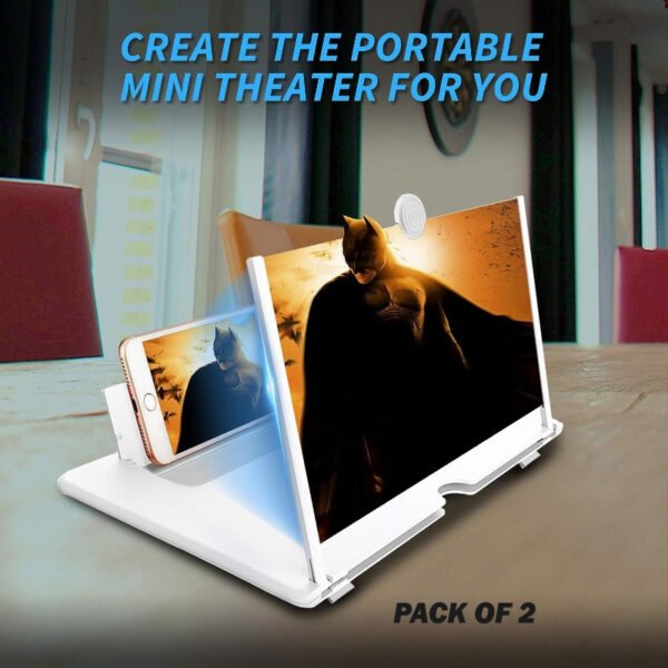 Pack Of 2 Foldable 3D Screen Magnifier Holder Stands For Mobile Phones - Image 6
