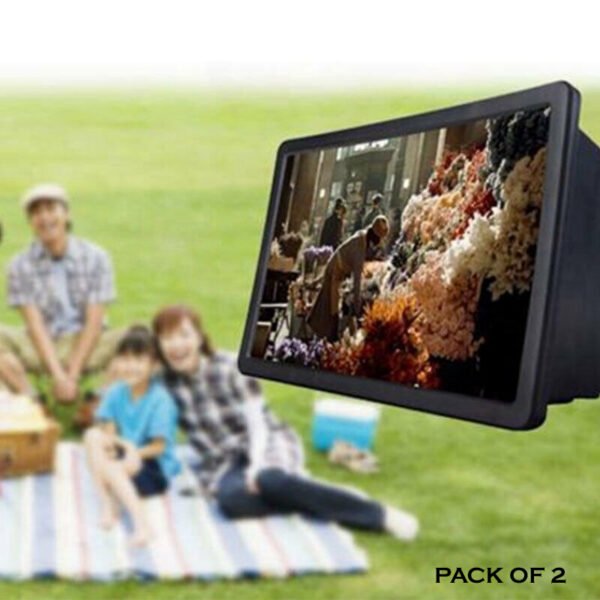 Pack Of 2 Portable 3D Video Enlarge Smartphone Screen Magnifiers - Image 9