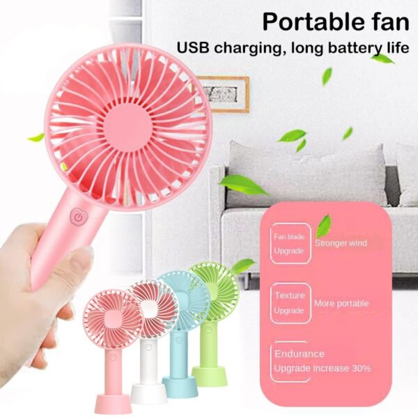 SS-2 Mini Portable Rechargeable Handheld Fan For Indoor And Outdoor Use - Image 4