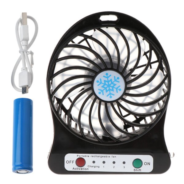Portable Mini Multi-Functional USB Rechargeable Fan - Image 3