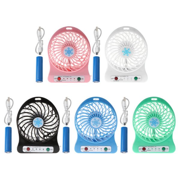 Portable Mini Multi-Functional USB Rechargeable Fan - Image 7