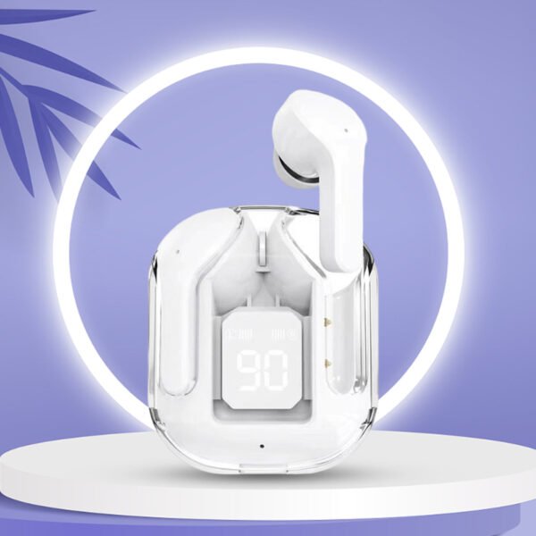 Bluetooth Compatible 5.3 LED Power Digital Display Stereo Sound Transparent Wireless Earbuds - Image 12