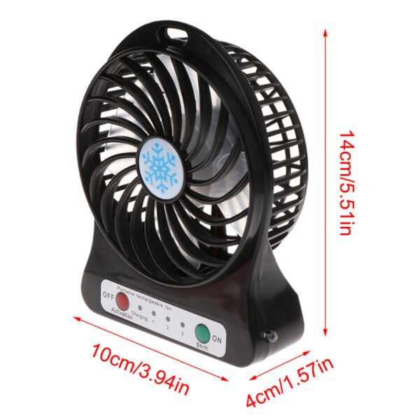 Portable Mini Multi-Functional USB Rechargeable Fan - Image 2