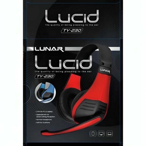 Lunar Lucid TY-230 Headset – Premium Audio for Mobile and PC – Comfortable and Stylish Design - Image 6