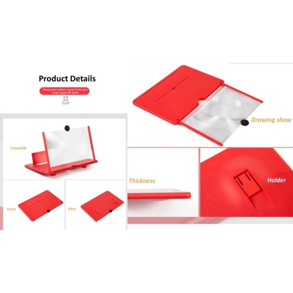 Pack Of 2 Foldable 3D Screen Magnifier Holder Stands For Mobile Phones - Image 10