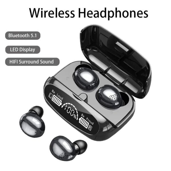 M32 TWS 5.1 Low Latency Gaming Wireless Earbuds With Powerbank - Image 4