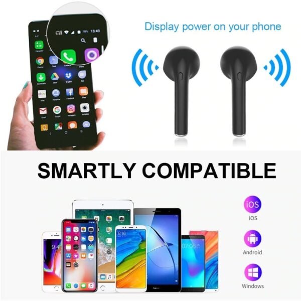TWS Bluetooth Earphones Stereo Wireless Earbuds LED Power Display Case 3D Stereo Sound IPX5 Waterproof - Image 3