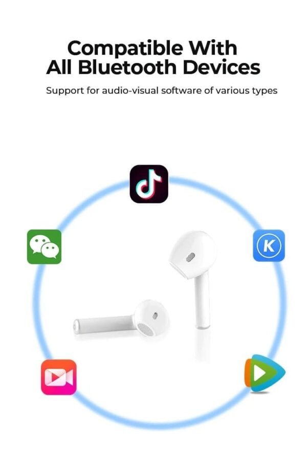 TWS Bluetooth Earphones Stereo Wireless Earbuds LED Power Display Case 3D Stereo Sound IPX5 Waterproof - Image 6