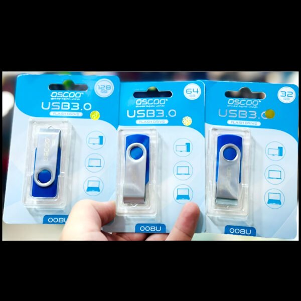 OSCOO 008U Classic Swivel USB 3.0 Flash Drive – 100% Original, 32GB/64GB/128GB High-Speed Pen Drive - Image 4