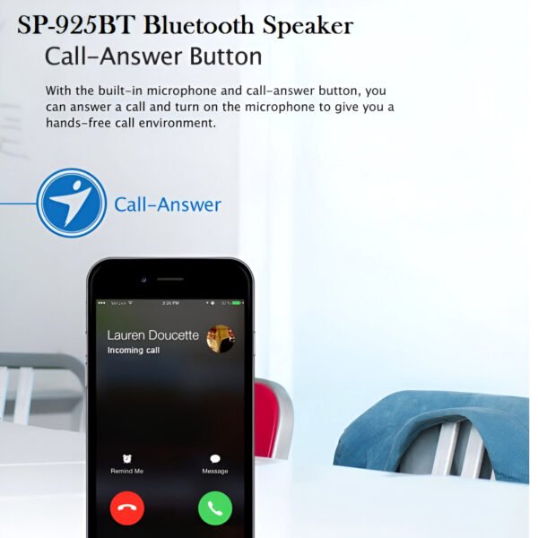 Genius SP-906BT Plus: Portable Bluetooth Speaker with Powerful Sound and Extended Playtime - Image 7