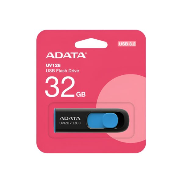 ADATA UV128 USB 3.2 Flash Drive – Sleek, Slide-Out Design | Available in 32GB, 64GB, and 128GB - Image 8