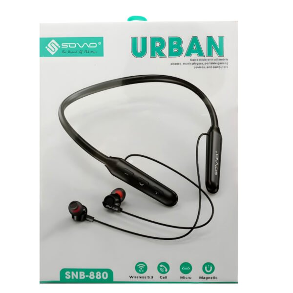 Sovo SNB-880 Urban High-Quality Wireless Stereo Neckband With Superior Sound - Image 5